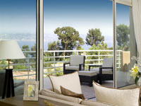 Balcony with sea view, South of France 